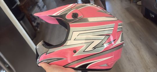 Pink Riding Helmet with Chin Strap