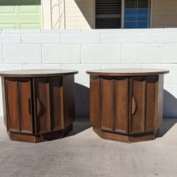 70s Octagon End Tables