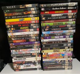 Mixed Lot of 53 DVD Movies - Various Titles and Genres. All former video rentals
