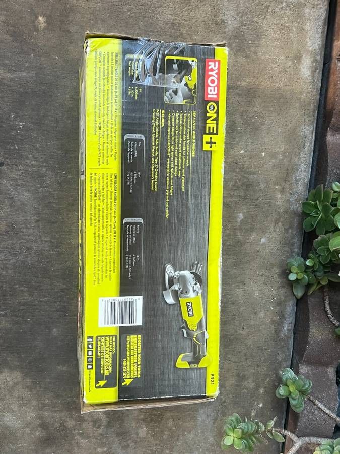 └➤➤➤NIB Ryobi P421 ONE+ 18V 4-1/2'' Angle Grinder (Tool Only)