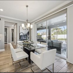 Modern dinning table and chairs