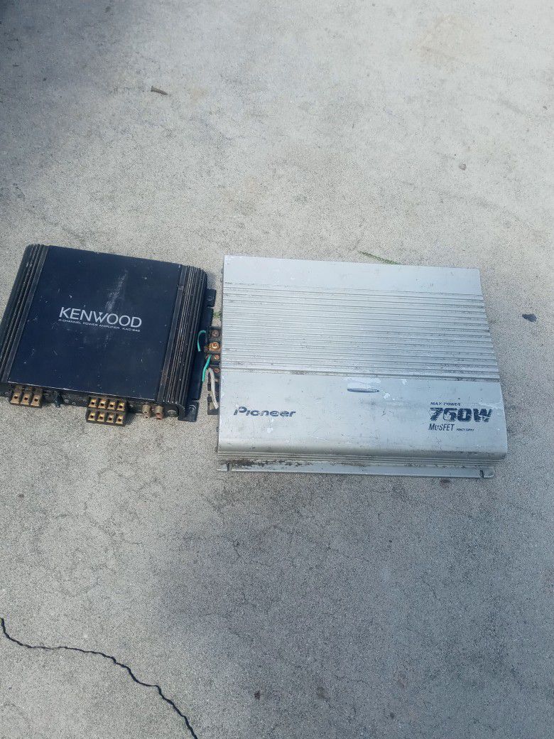 Kenwood And Pioneer Car Amplifier $20 For Both