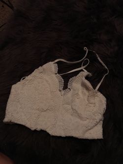 Lace crop top size medium true to size $4