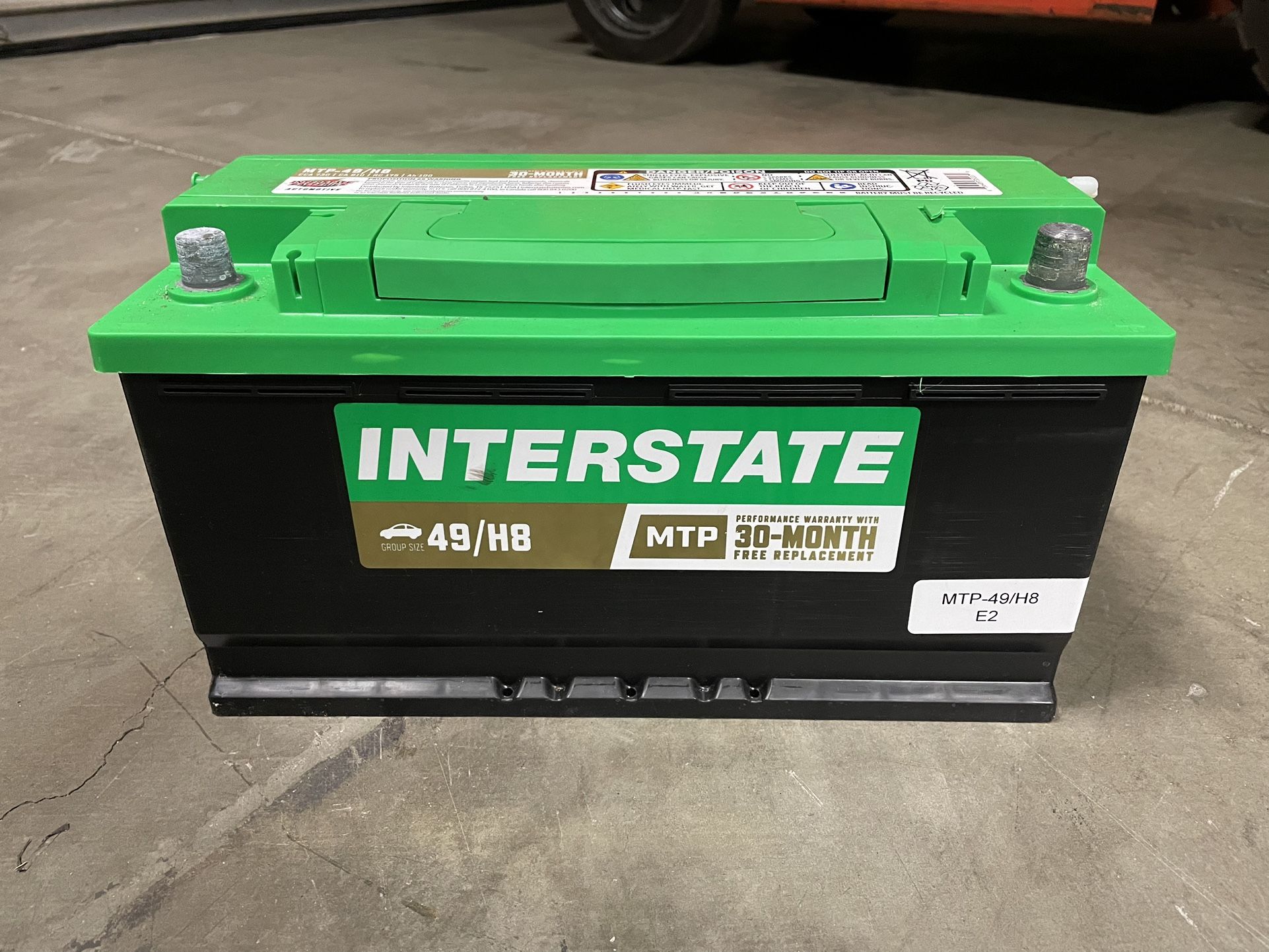 Interstate Battery Used MTP-49 H8 Size