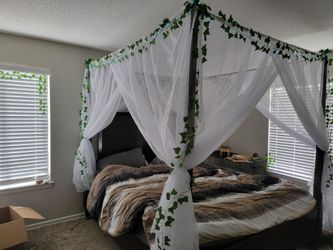 King Canopy Bed (Frame And Bed)