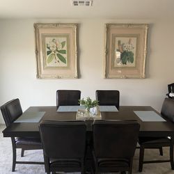 Large Vintage Botanical Prints – Set of 2