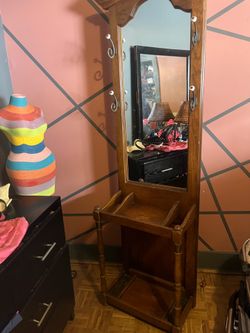 Vintage hall mirror entrance