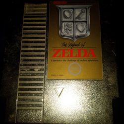 NES Gold Zelda Game
