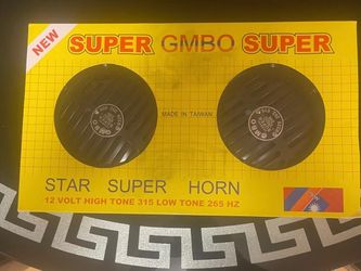 NEW Bosch bosche GMBO Car Horns Set / High & Low/ Max Volume /German Special Enhanced Rare Black Car Horns LOUD GMBO GERMAN Edition