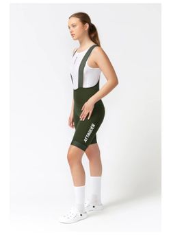 Women's Green Cycling Bib Attaquer