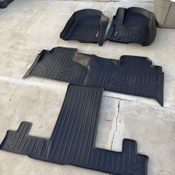 SMARTLINER Custom Fit 3 Row Liner Set Compatible with 2021-2025 Cadillac Escalade/ Chevy Tahoe/ GMC Yukon