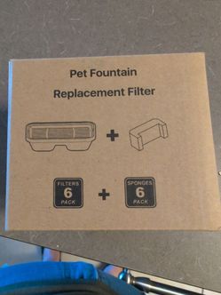 Pet fountain filters and sponges