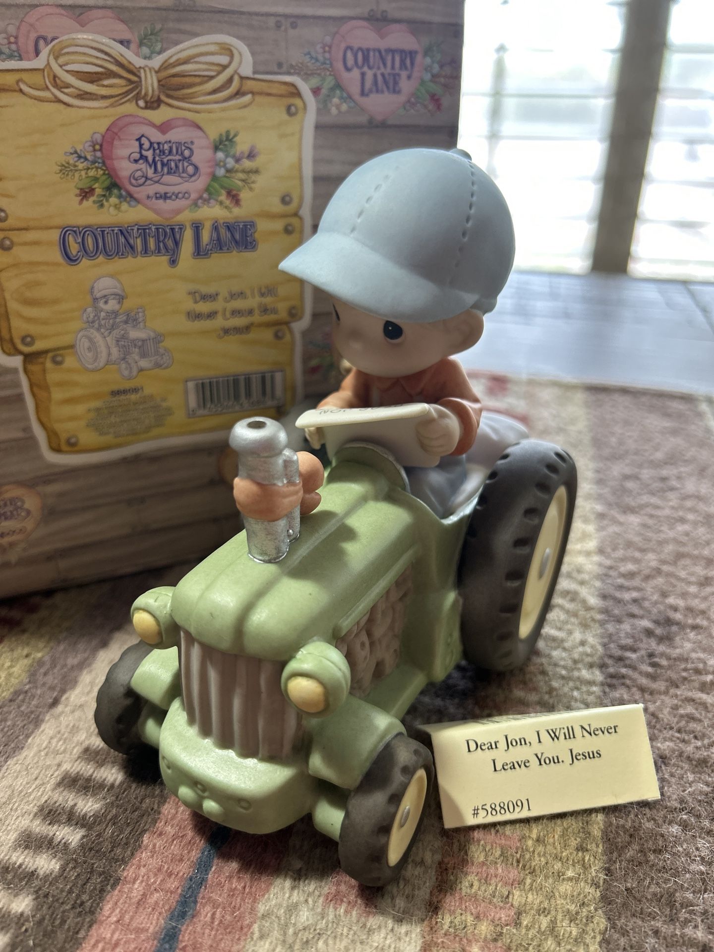 Precious Moments Porcelain Figurine- Dear Jon, I Will Never Leave You