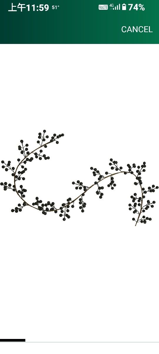 Christmas Black Berry Garland, Fake Black Berry for Indoor Outdoor Home Decoration for Winter Christmas Holiday Decor