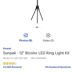 Sunpak - 12” Bicolor LED Right Light Kit