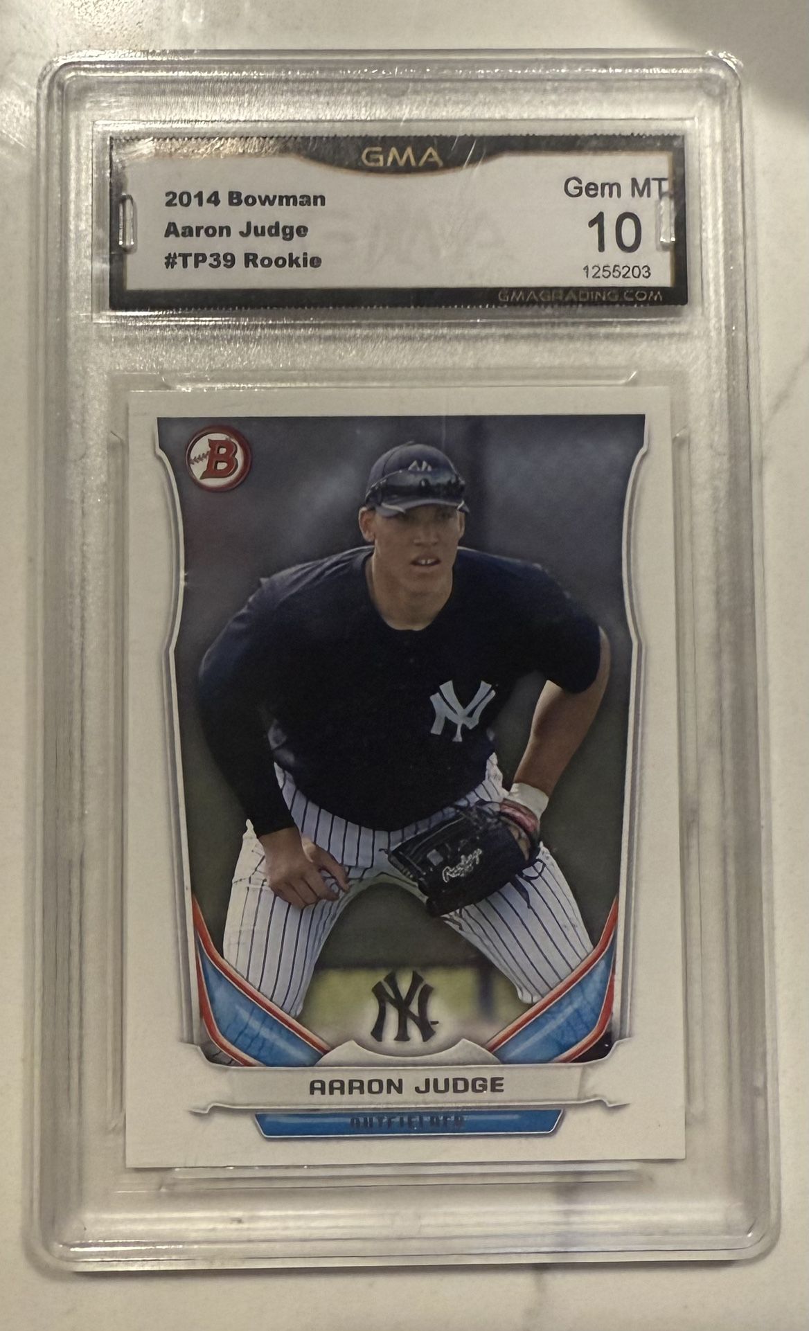 2014 Aaron Judge Bowman #TP-39 Gem Mint 10 RC Rookie New York Yankees
