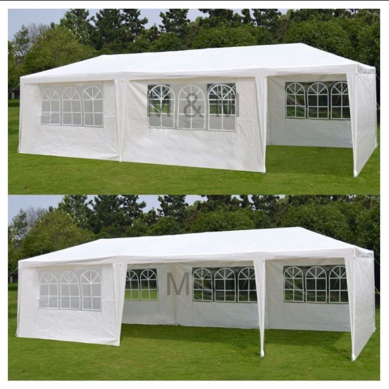 10x30' Wedding Party Canopy Tent Outdoor Gazebo with 8 Removable Sidewalls