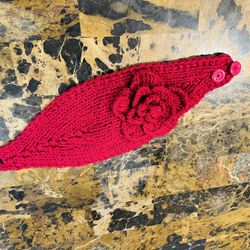 Pink headband crochet