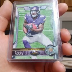 Stefon Diggs Rookie Card Mint Condition Buffalo Bills Number One Receiver With Josh Allen$ 12