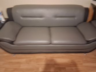 Black & Gray European leather coach