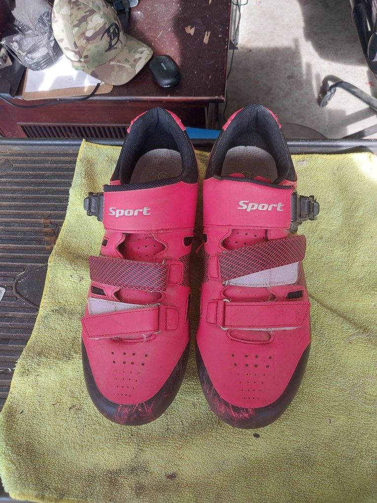 Sport Mountain Bike Shoes With Cleats