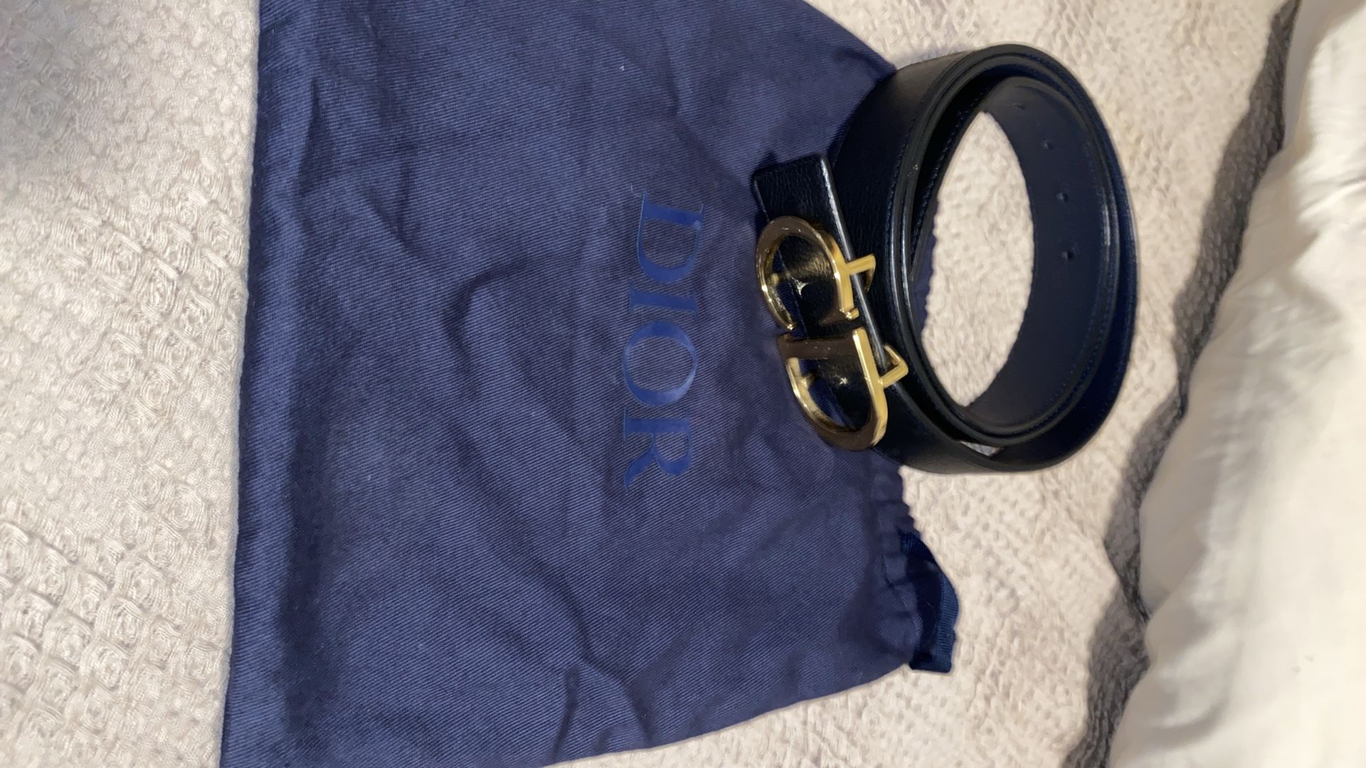 Christian Dior reversible designer belt.