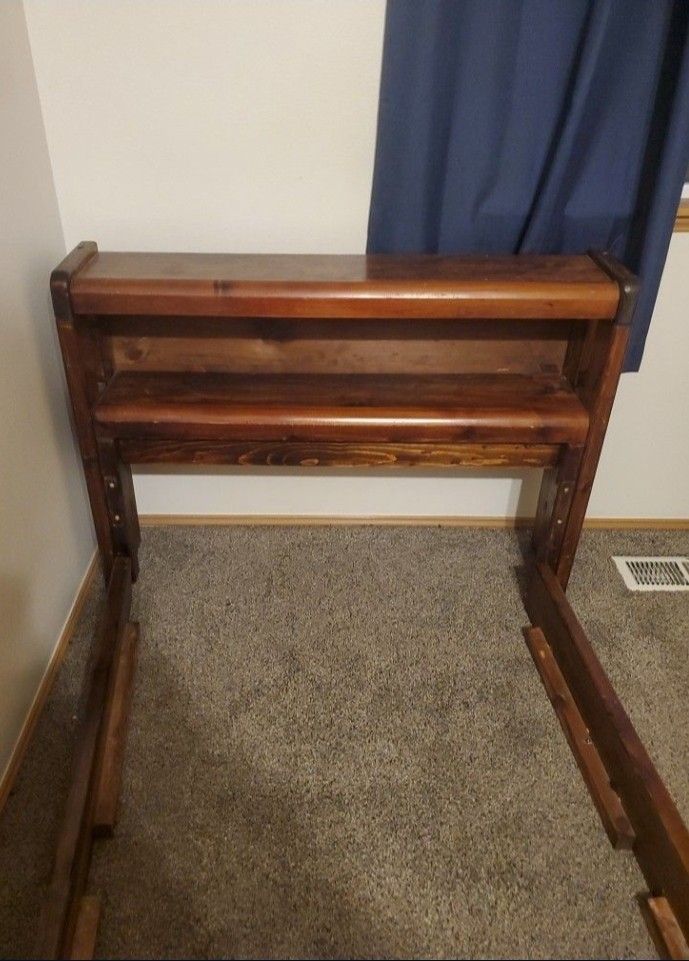 Solid Wood Twin Bed Frame