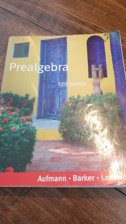 Prealgebra Aufmann 5th Edition