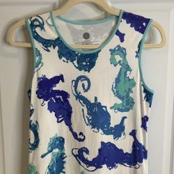 AnaClare "Under the Sea" Seahorse Flounce Dress in small