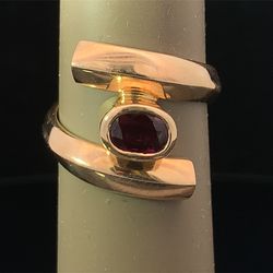Brand New Real 18kt Natural Ruby Ring 