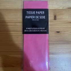 Amscan Vibrant Magenta Solid Tissue Paper, 20'' x 20'' Brand New $4 Meet Up In Irving @dfwgoods