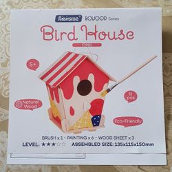 Wooded Bird House 
