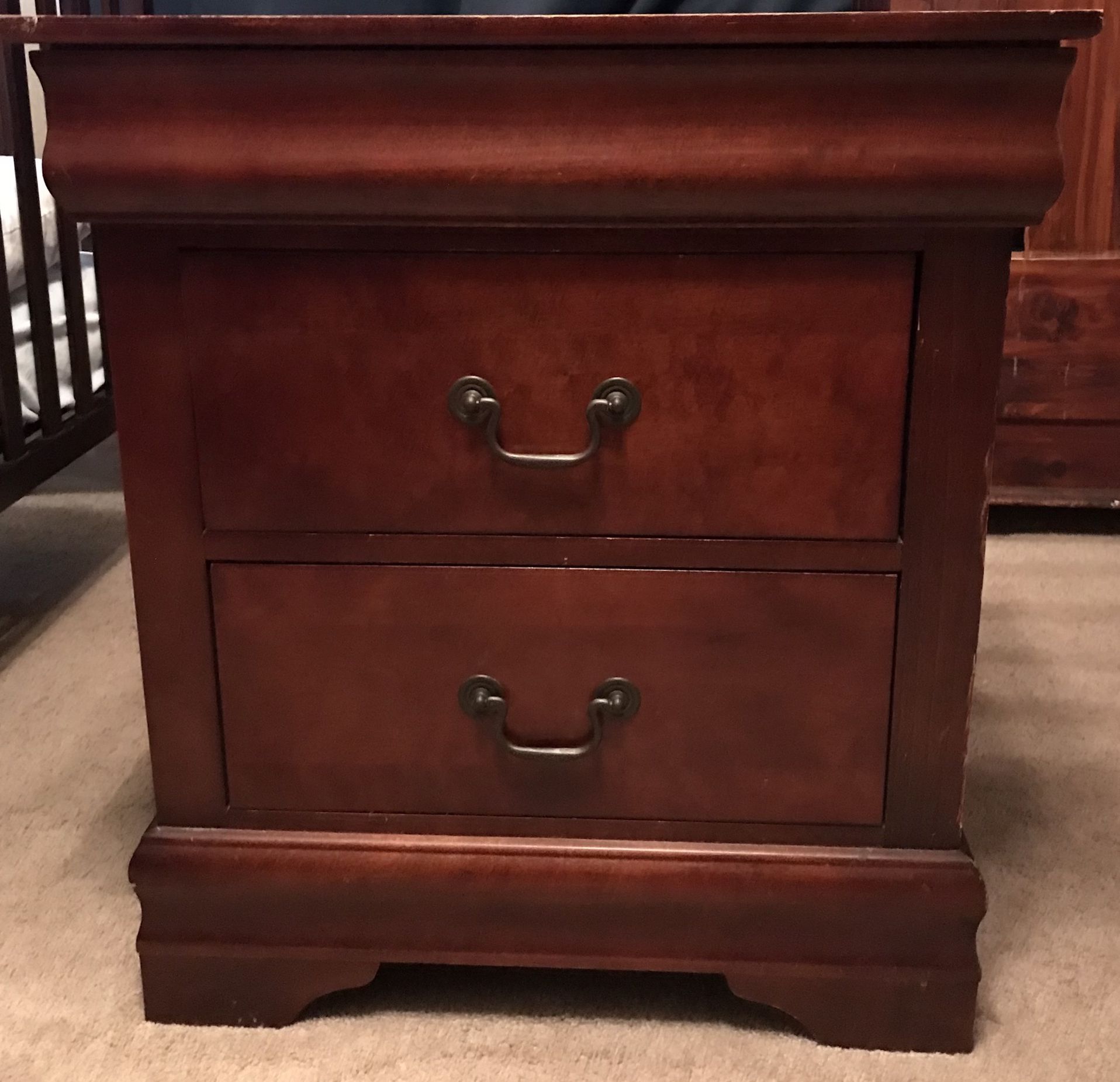 Dresser and two matching side tables