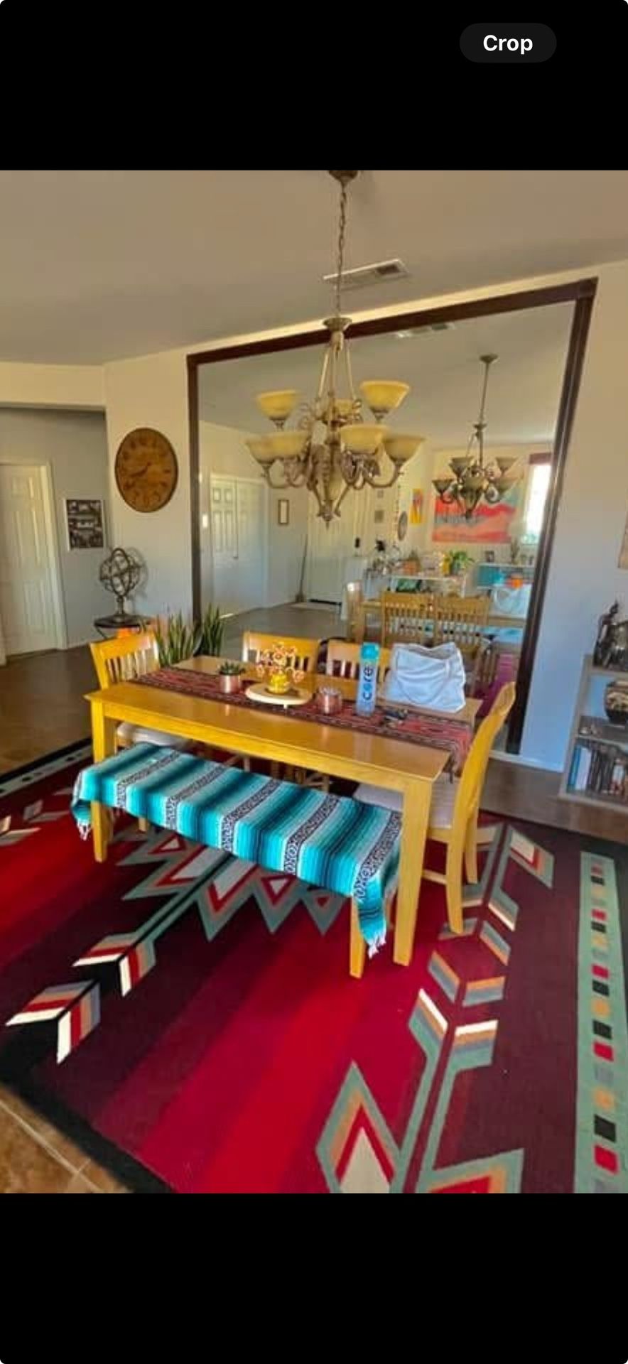 ****PRICE DROP****NEEDS TO GO**** BEAUTIFUL WOOD TABLE WITH BENCH AND 4 CHAIRS