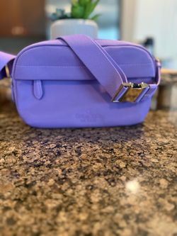 Kate Spade Purple Crossbody Camera Bag with Wide Strap