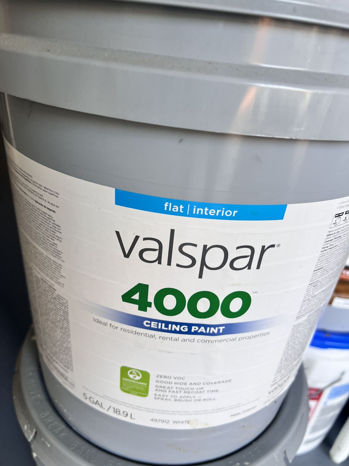 Valspar Ceiling Paint Flat Interior 5gallon And 2 Gallon