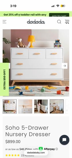 NEW nursery dresser