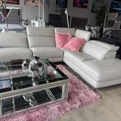 Super Modern Reclining L Sectional Also Available In Black And White Huge 4th Of July Sale $1000 OFF!!!