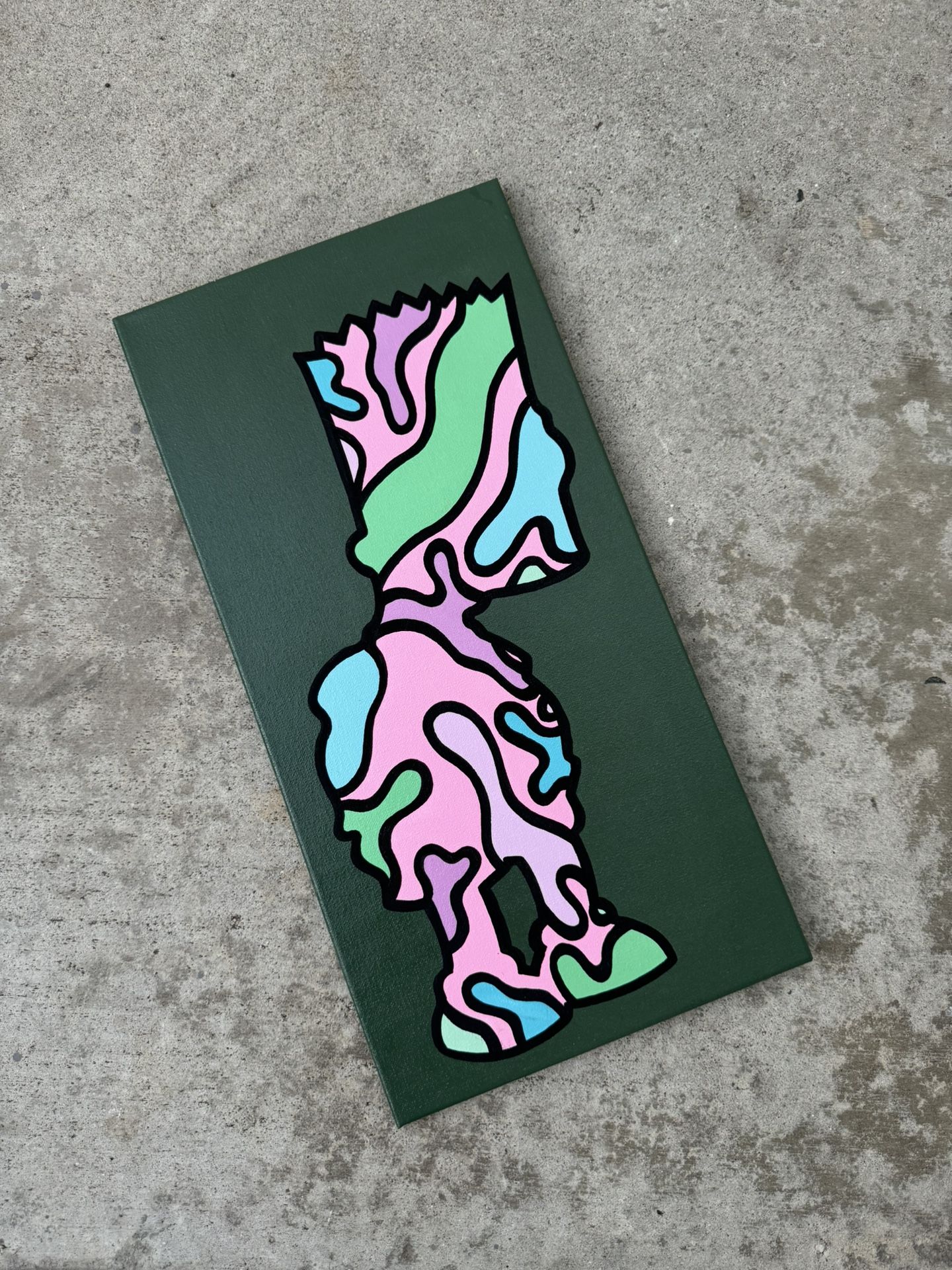The Simpson BART Canvas Painting