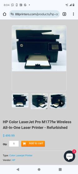 Hp M177fw Laserjet Printer In Box