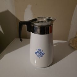 Vintage Corning Ware Cornflower Blue Coffee Percolator – 9-Cup