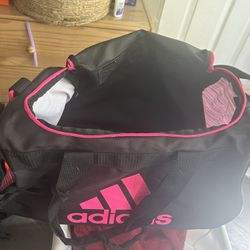 Adidas Hot Pink Duffel Bag 