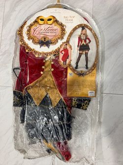 Costume Confidential Big Top Tease Halloween Costume – Red, Black & Gold