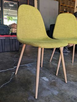 Green Midcentury Modern Dining Chairs