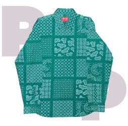 Supreme Paisley Grid Shirt (Medium)
