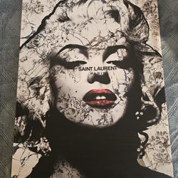 Marilyn Monroe Saint Laurent Printed Painting