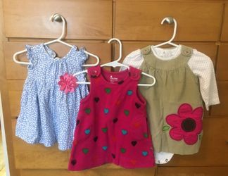 Carters 9M Girl Dress Bundle--3 dresses
