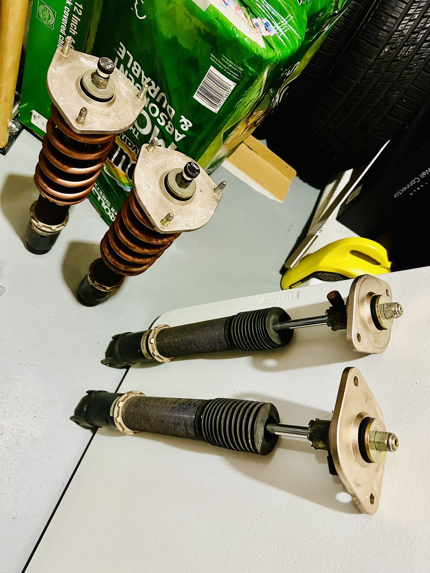 BC Racing BR series Coilovers with Swift Spring upgrade for front (2007 Infiniti G35X Sedan)