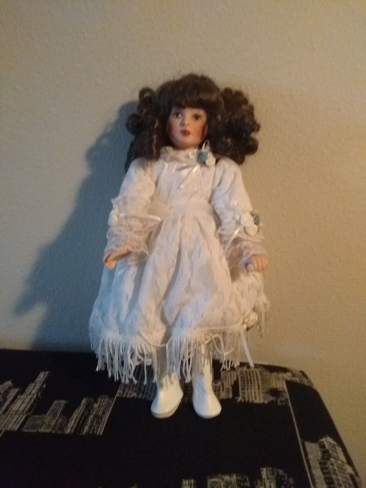 Musical Antique Porcelain Doll.....Only $35.00!