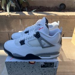 Jordan 4 White Cement 